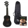 Ukulele Soprano BLACK Pack Pure Tone KUS15 paradisesound strumenti musicali on line