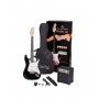 PACK CHITARRA ELETTRICA SOUNDSATION RIDER GP BLACK paradisesound strumenti musicali on line