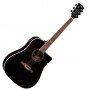 Chitarra Acustica Eko NXT D100CE SEE THROUGH BLACK paradisesound strumenti musicali on line