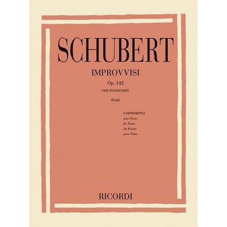 Schubert Improvvisi Opus 142 paradisesound strumenti musicali on line