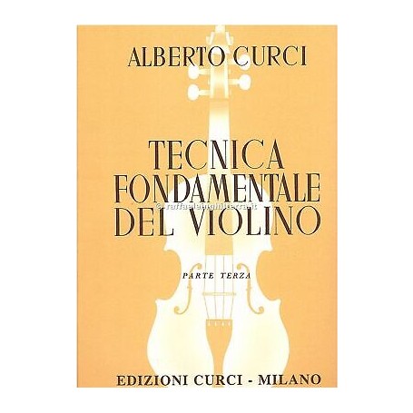 CURCI TECNICA FONDAMENTALE 3 VOL. CURCI paradisesound strumenti musicali on line