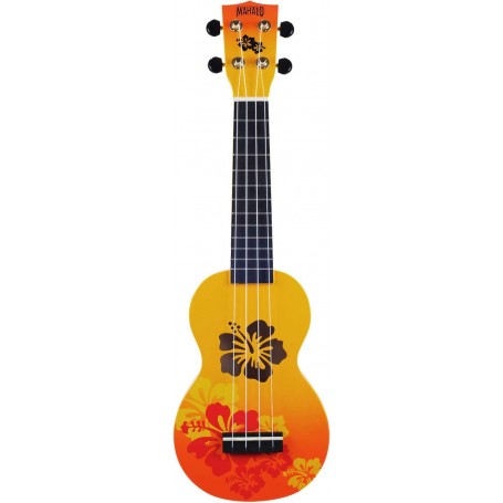 UKULELE MAHALO HIBISCUS ARANCIONE paradisesound strumenti musicali on line