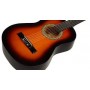 CHITARRA CLASSICA MOGANO HYBRID SUNBURST VALENCIA STV117S paradisesound strumenti musicali on line