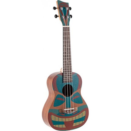 Ukulele Concert Manoa Tiki GEWA K-CO-TB paradisesound strumenti musicali on line