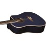 Chitarra Acustica Eko NXT D100ce See through blue paradisesound strumenti musicali on line