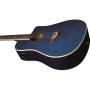 Chitarra Acustica Eko NXT D100ce See through blue paradisesound strumenti musicali on line