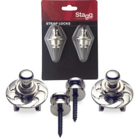 STRAP LOCKS CHROME PER CHITARRA STAGG SSL1CR paradisesound strumenti musicali on line