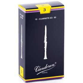 10 Ance Clarinetto Vandoren Traditional Sib n.3 paradisesound strumenti musicali on line