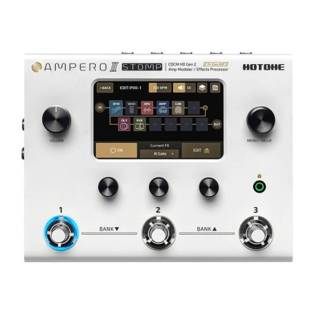 Ampero II Stomp, pedaliera multieffetto con amplificatore a modelli fisici paradisesound strumenti musicali on line