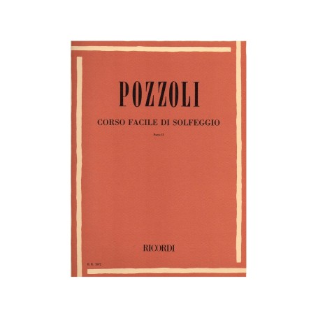 Pozzoli Corso Facile Di Solfeggio Part II paradisesound strumenti musicali on line