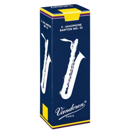 5 ANCE SAX BARITONO VANDOREN TRADITIONAL N. 3 paradisesound strumenti musicali on line