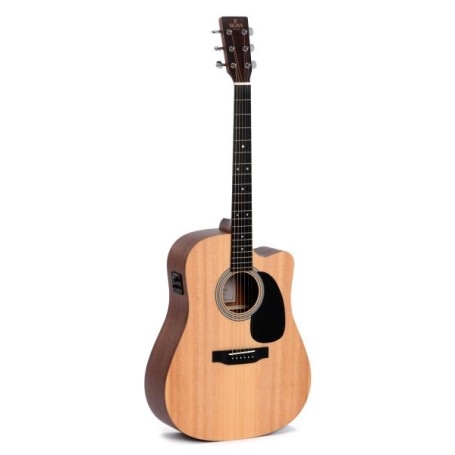 Chitarra Acustica Dreadnought Sigma SIG-DMC-STE cutaway elettrificata paradisesound strumenti musicali on line