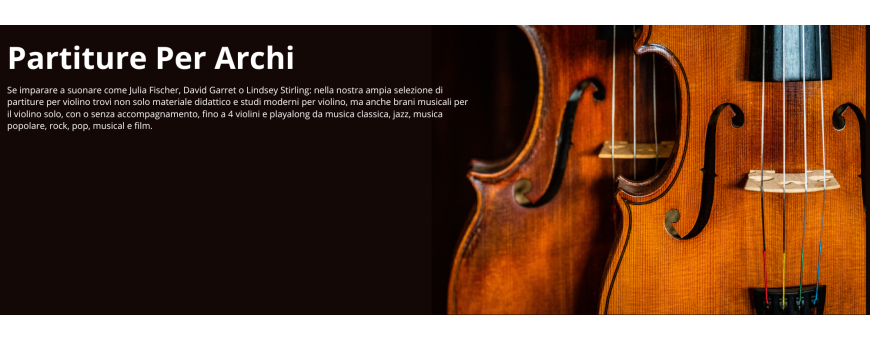 Spartiti per Violino | ParadiseSound.it