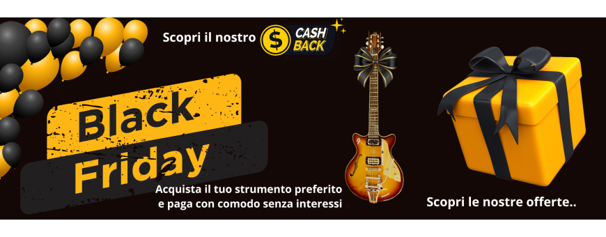 Black Friday strumenti musicali | Paradisesound.it